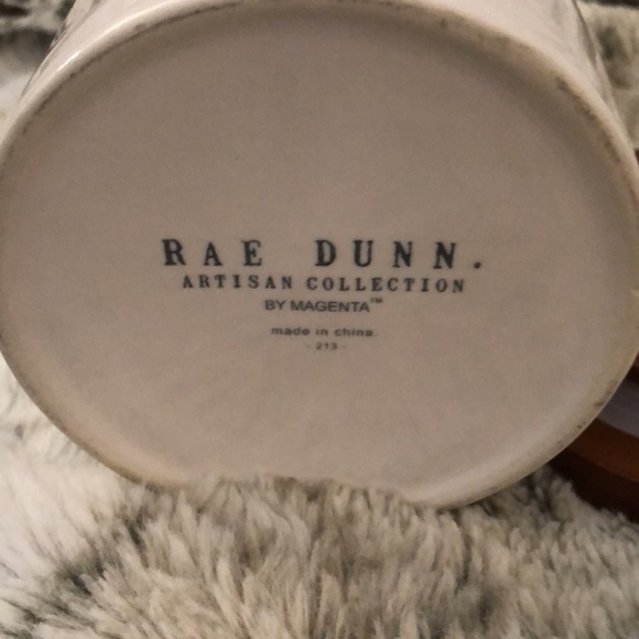 Rae Dunn TREASURES Canister with wood lid - Picture 4 of 7